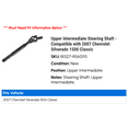 thumbnail image 2 of Upper Intermediate Steering Shaft - Compatible with 2007 Chevy Silverado 1500 Classic, 2 of 2