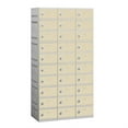 thumbnail image 2 of Plastic Locker - Ten Tier - 3 Wide - 73 Inches High - 18 Inches Deep - Tan - Unassembled, 2 of 3