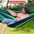 thumbnail image 4 of Hamac de camping Portable Rayé avec Sac de Rangement pour Usage Extérieur, 4 of 7