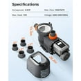 thumbnail image 3 of Varpoolfaye Variable Speed Pool Pump Inground 2.5HP- with Filter Basket for Inground Pools, Save Energy, 220-240V, 2 Years Warranty, 3 of 9