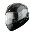 thumbnail image 2 of 1Storm New Motorcycle Bike Modular Full Face Helmet NOLED901 Dual Visor Sun Shield: Glossy Black, 2 of 9
