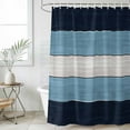 thumbnail image 4 of Shower Curtain Navy Blue Wood Grain Bathroom Curtains with Hooks, Waterproof Fabric Rustic Retro Wooden Plank Bath Shower Curtains Set for Bathroom Bathtubs Decor 36x72 Inch, 4 of 9