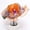 Orange, variant on Only Moment Coffee Sun Hats for Men Women Wedding Bridal Flower Hat Mesh fabric Wide Brim Panama Fedora Beach Hat with Wind Lanyard UPF 80+ One Size