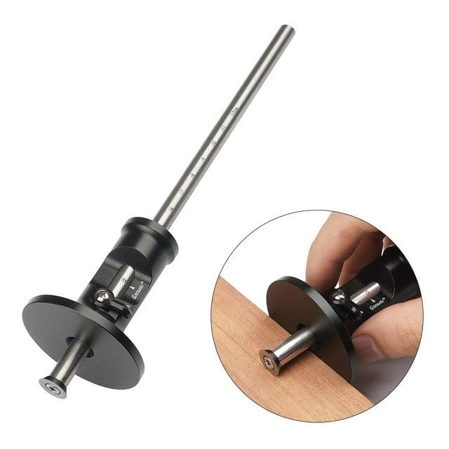 Medidor de de ruedas europeo, de herramienta de trazador de carpintería de medición 0 12cm CUTICAT medidor de marca de rueda
