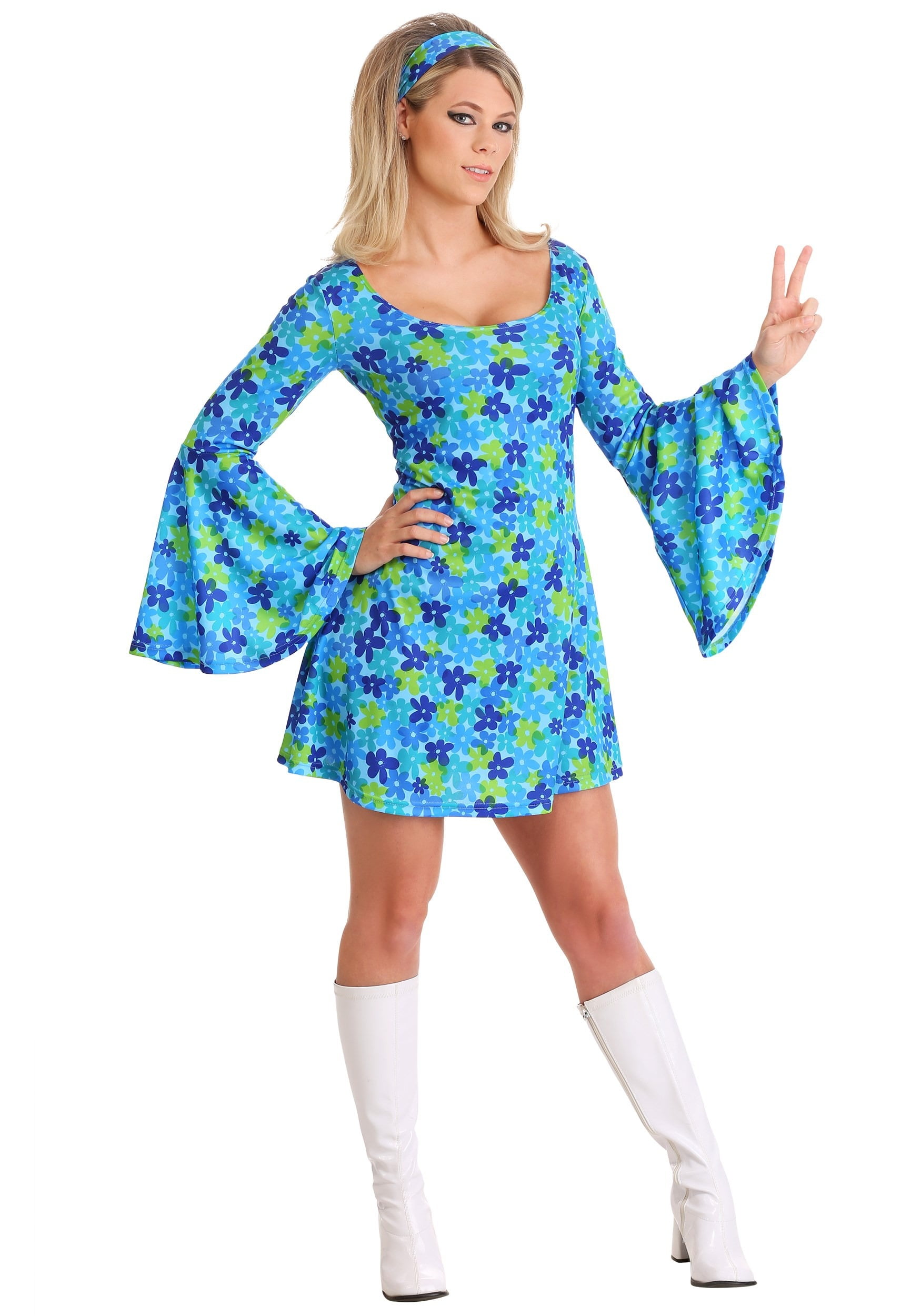 60's vintage girls dress mod mini skirt psychedelic flower power costume age 2-5 