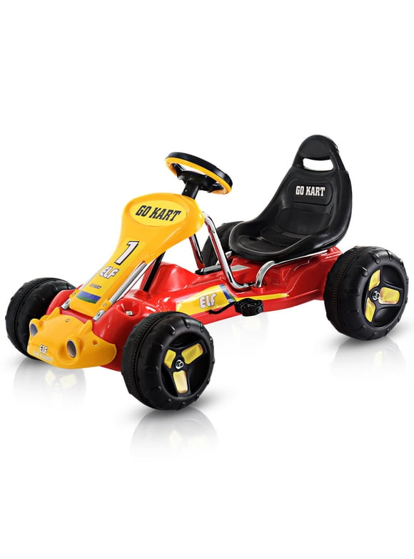Go Kart Kids Ride On Car Pedal Powered Car 4 Wheel Racer Toy Stealth Outdoor