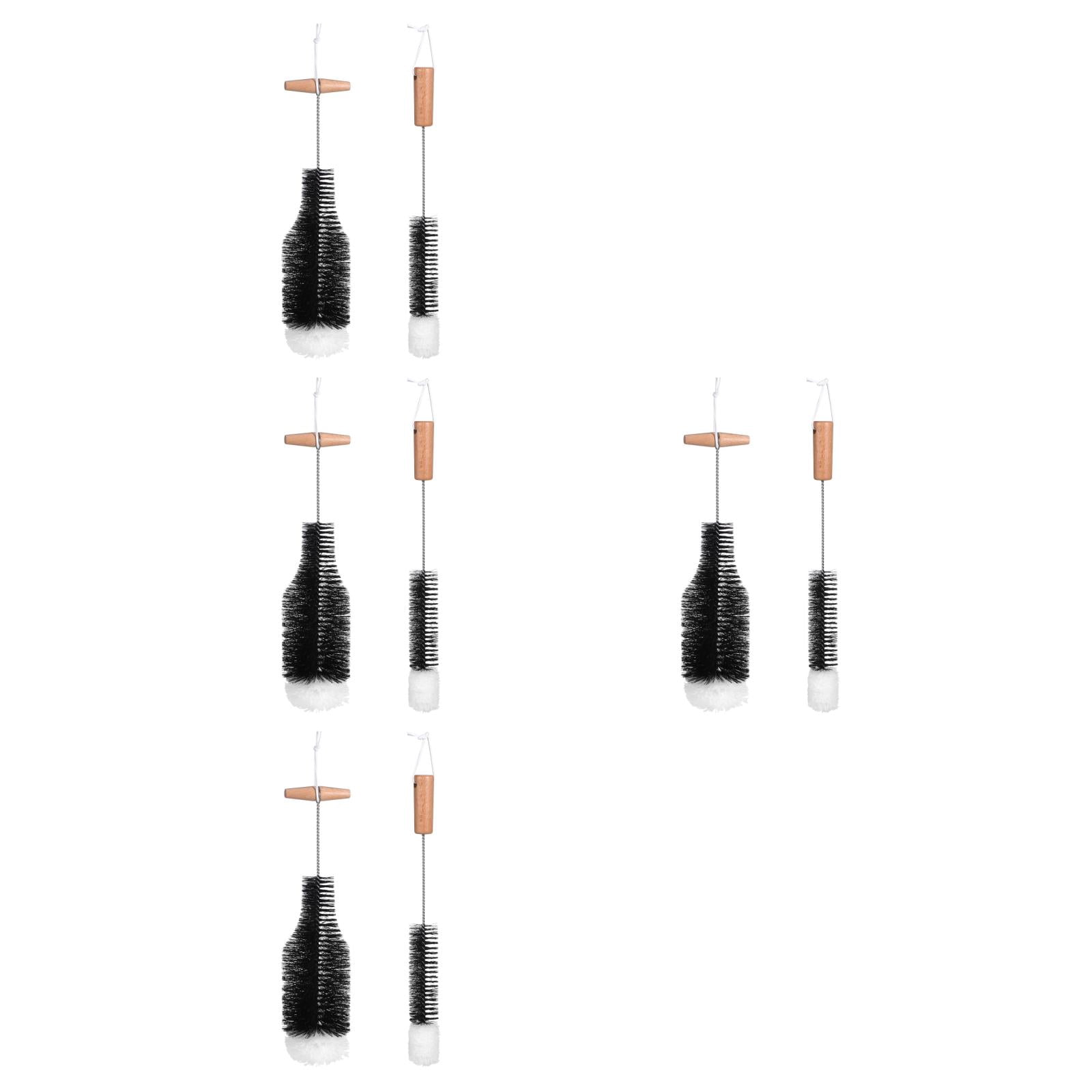 Raindrops 8 pcs Wood Stove Brushes Chimney Cleaning Brushes Wire Brush Fireplace Chimney Brush Pipe Cleaning Brushes with Wood Handle