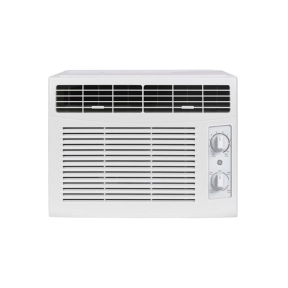GE 5,000 BTU Mechanical Window Air Conditioner with Mechanical Control and On/Off Timer (150 Square Feet) - White