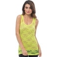 thumbnail image 1 of Sheer Nylon Lace Racerback Tank Top, 1 of 1