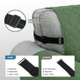 thumbnail image 4 of CJC Non-slip Sofa Cover Reversible Quilted Couch Slipcover Water Resistant Furniture Protector for Kids Pet, 3-Seater, Green, 4 of 7