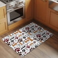 thumbnail image 2 of Bathroom Rugs 2x3 Ft, Dog Claws Non Slip Area Rugs for Kitchen Bedroom Entryway, Pet Cat Cartoon Cute Animal Bone Pawprints Washable Carpet Runner Rug Floor Mats for Bedroom Home Decor, 2 of 8