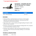 thumbnail image 2 of Fuel Injector - Compatible with 2016 - 2021 Kia Sportage 2.4L 4-Cylinder 2017 2018 2019 2020, 2 of 2