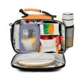 thumbnail image 2 of FORMRS Student Lunch Bag Insulated Reusable Cooler Box with Zipper Pockets, Black Cat Orange Ball, 2 of 9