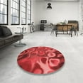 thumbnail image 4 of Ahgly Tapis d'Intérieur Lavable en Machine Carré Rouge, 4 Pieds Carré, 4 of 7