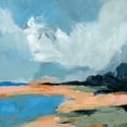 thumbnail image 2 of Barnes, Victoria 15x15 White Modern Wood Framed Museum Art Print Titled - Blue Inlet II, 2 of 4
