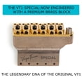 thumbnail image 2 of Vega-Trem VT1 Special Standard 6-Screw Stratocaster Guitar Tremolo Bridge For Strat No Mods Easy Installation Gold, Right, 2 of 8