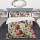 thumbnail image 2 of Designart "Antique Rose Muted Green Garden" Green Cottage - Juego de sábanas, 2 of 6