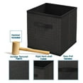 thumbnail image 5 of 12 Cube Storage Organizer - Black Cube Organizer Shelf, DIY Storage Cubes Organizer Shelves with Fabric Storage Cubes, Sturdy Cubbies Storage Shelves, Cube Storage Shelf for Bedroom, Playroom and More, 5 of 8