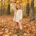 thumbnail image 4 of REDARER Girls Ankle Boots Stylish Versatile British Design Korean Casual Booties for Everyday Wear Toddler Kids Footwear,Girls Boots,Size:8.5-9 Years, 4 of 7