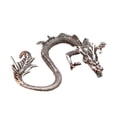 thumbnail image 4 of Figura de dragón de metal, estatua de dragón, adorno de mesa, escultura de animal de recuerdo plata, 4 of 9