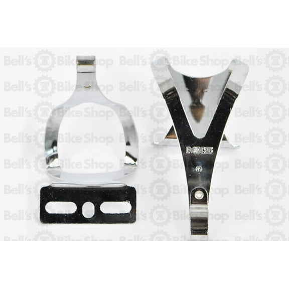 MKS Lightweight Steel Toe Clips Medium Chrome Polish NJS Stamped