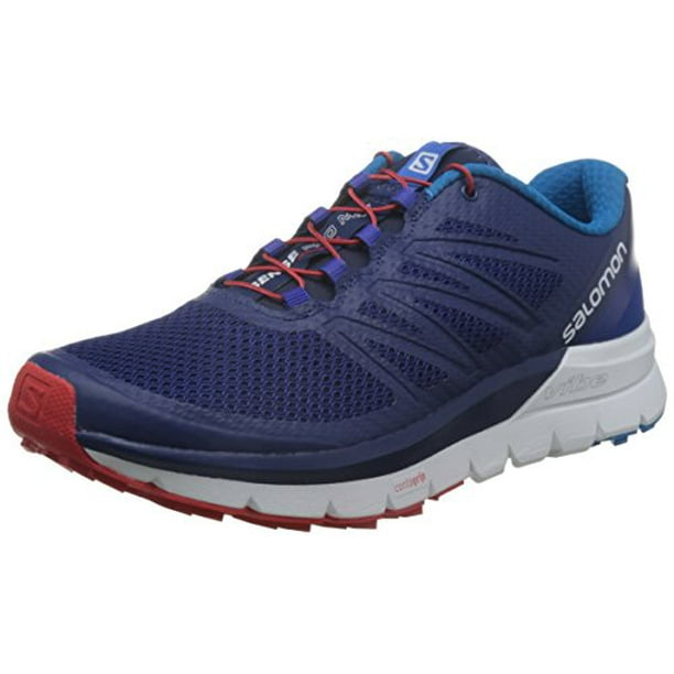 Salomon Salomon Men S Sense Pro Max Trail Running Shoe Blue Depths White 11 D M Us Walmart Com Walmart Com