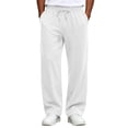thumbnail image 2 of Active Athletic Casual Jogger Running Sweatpants Men Wide Leg Elastic Waist Drawstring Athletic Loose Jogger Outdoor Travel, 2 of 7