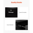 thumbnail image 4 of VEVOR Reception Desk L-Shaped Front Counter Table 55.12 in Black Office Table, 4 of 9