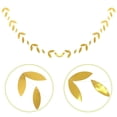 thumbnail image 3 of Miangastore Leaf Design Paper Banner Golden 4Pcs 2m Length, 3 of 8