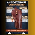 thumbnail image 5 of Luxeer-Leather, Premium 5.5 Inch,Single Six Leather .22/.38/.44 Caliber, Revolver Holster-Ruger Wrangler Single,Heritage & Colt Frontier, 5 of 5