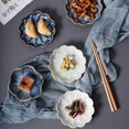 thumbnail image 3 of 1Pc Ceramic Taste Dish Flower Shape Porcelain Nut Saucer Small Plate Mini Soy Sauce Seasoning Tableware Kitchen Supplies N3, 3 of 6