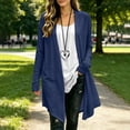thumbnail image 7 of Casual Cardigans for Women Solid Linen-cotton Long Sleeve Cardigans for Daily Wear, 7 of 7