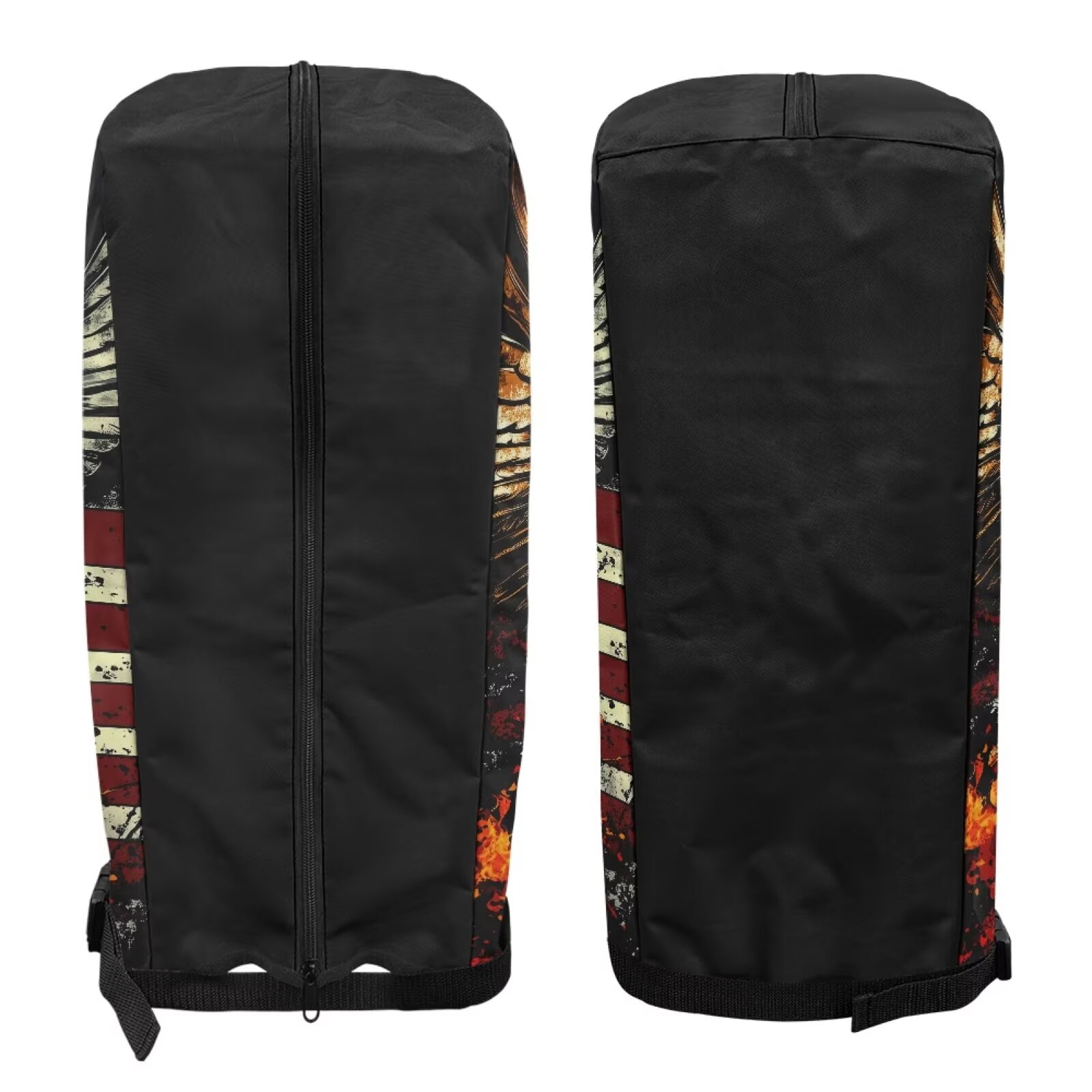 Chririnla American Flag Eagle Golf Bag Dust Cover Waterproof Hood with Snap Button Dust & Sun Protection for Clubs Universal Fit for Most Stand Bags, Cart Bags & Tour Bags