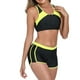 thumbnail image 5 of Trajes de baño tankini para mujer Traje de baño deportivo de dos piezas con cuello redondo y tirantes a juego para mujer Traje de baño de dos piezas para mujer Trajes de baño tankini para mujer, 5 of 7