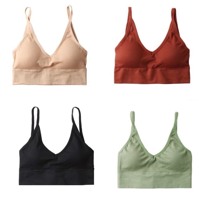 ZXYOUPING 4 PCS Sujetador De Copa Completa Lencería De Talla Grande Para Las Mujeres Belleza Espalda Delantera Ropa Interior Deportiva 3 En 1 Push Up Corsé