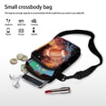thumbnail image 7 of HELLHERO Football Fire Water Women Crossbody Bag with Double Zipper for Casual Use, 7 of 7