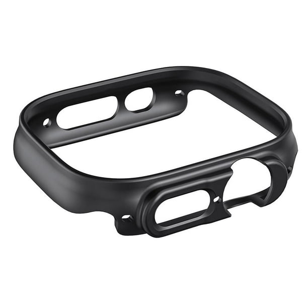 Estuche rígido para PC Smart Watch Bumper Frame Cover para Apple Watch Ultra 49 mm (Negro) WDOplteas Para estrenar