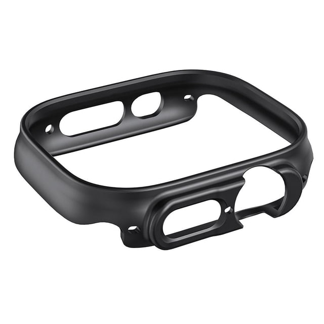 Estuche rígido para PC Smart Watch Bumper Frame Cover para Apple Watch Ultra 49 mm (Negro)