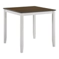 thumbnail image 4 of Furniture of America Popla Wood 5pc Counter Dining Set, Sea White, 4 of 4
