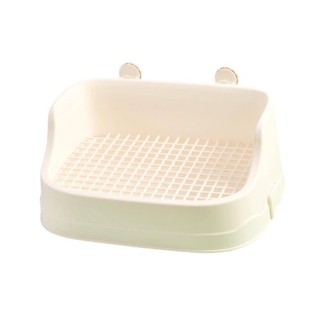 Caja de arena para ropa de cama de mascotas pequeñas esquina para ir al baño con sujetador de sábanas fáciles de limpiar en interior de la
