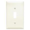 thumbnail image 1 of TPJ1LACC70 Wall Plate, 1 Gang, 1 Toggle, Almond, 1 of 1