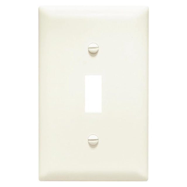 TPJ1LACC70 Wall Plate, 1 Gang, 1 Toggle, Almond