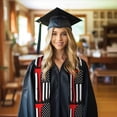 thumbnail image 6 of Haiem Firefighters USA Flag Pattern Graduation Stole 2024 | Premium Satin Sash for Graduation Ceremony, 6 of 7