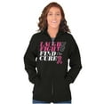 thumbnail image 4 of Laugh Fight Find Cure BCA Awareness Zip Hoodie Sweatshirt Women Brisco Brands S, 4 of 6