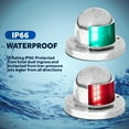thumbnail image 5 of Five Oceans Boat Navigation Lights - LED Bow Light, Navigation Lights for Boats LED Red and Green, Boat Lights Navigation Horizontal Mount Sidelight, 12V, USCG Rules 2NM - FO4431-C1, 5 of 9