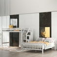 thumbnail image 3 of Kacho Bunk Bed Twin Over Twin, with Storage Drawers, Wood Twin Bunk Beds with High Length Guardrail, Twin Over Full Bunk Bed with Shelves and 6 Storage Drawers, for Teens Adults, White, 3 of 7