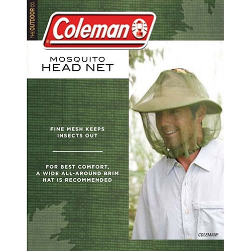 Coleman Mosquito Mesh Head Net With Brim Green Walmart Com Walmart Com