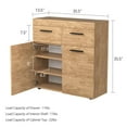 thumbnail image 2 of Gymax Armoire de Rangement sur Pied avec 2 Tiroirs Portes et Étagères, 2 of 10