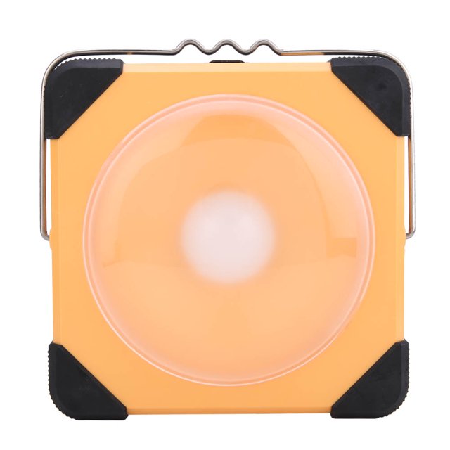 Luz solar LED de alto brillo, impermeable, portátil, para exteriores, para acampar y hacer senderismo (amarillo)