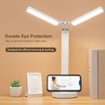 thumbnail image 3 of LED Desk Lamp Double Head Folding Brightness Adjustable Eye Caring Reading Table Light for Dormitory Office, 3 of 5